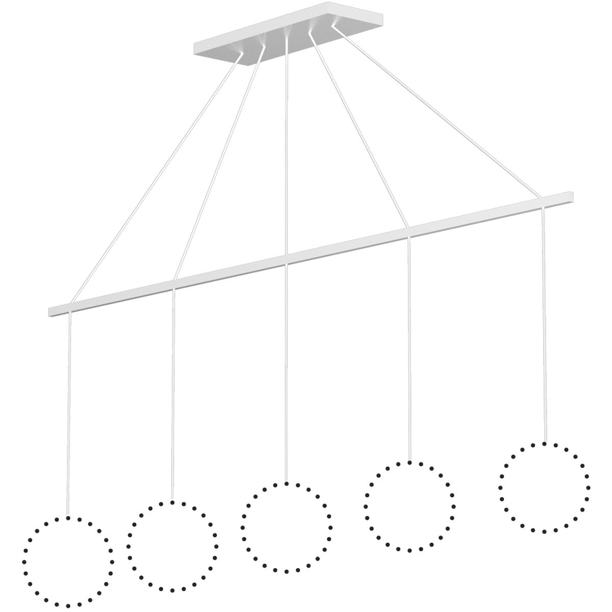 Kuzco Lighting CNL5AC-WH Marquee LED 0.63 inch White Linear Pendant Canopy System Ceiling Light